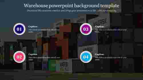 Warehouse powerpoint background template 